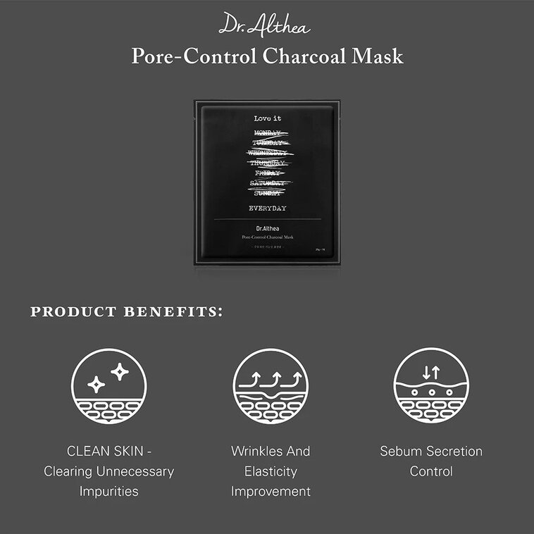 Pore-Control Charcoal Mask main features banner