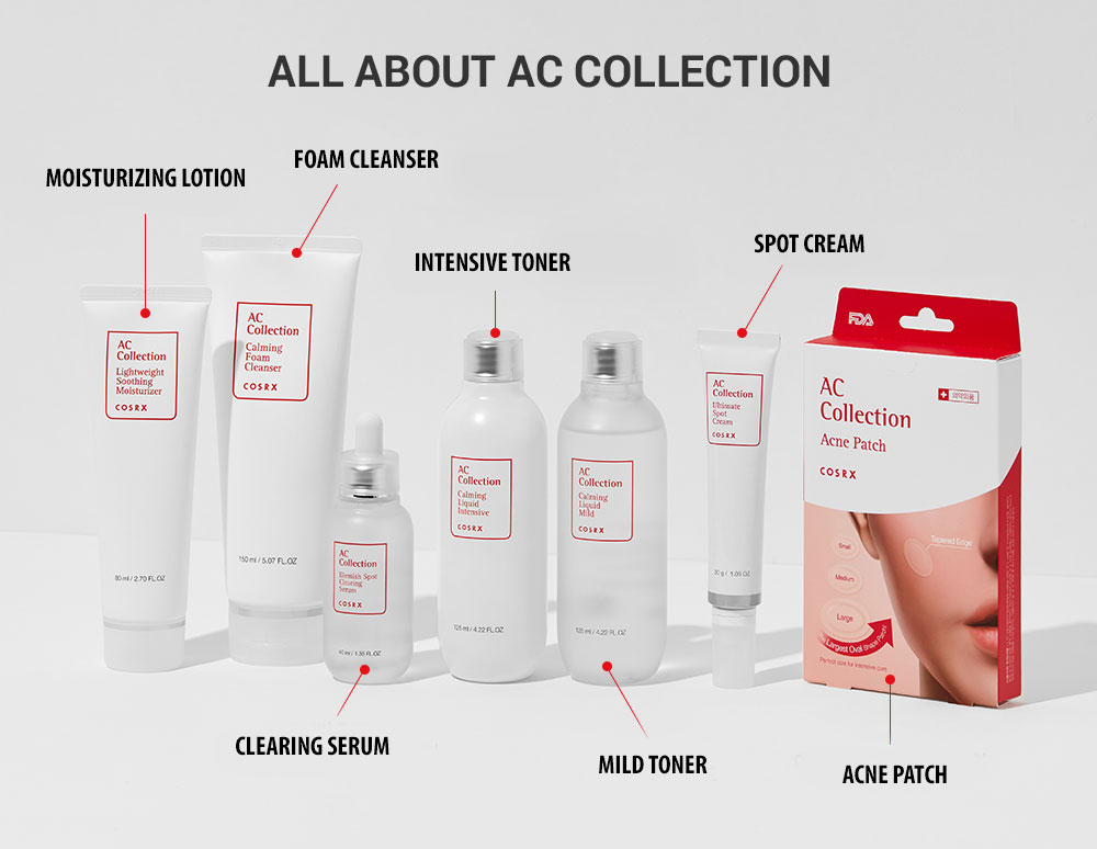 COSRX AC Collection line products