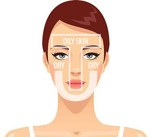 facial skin diagram